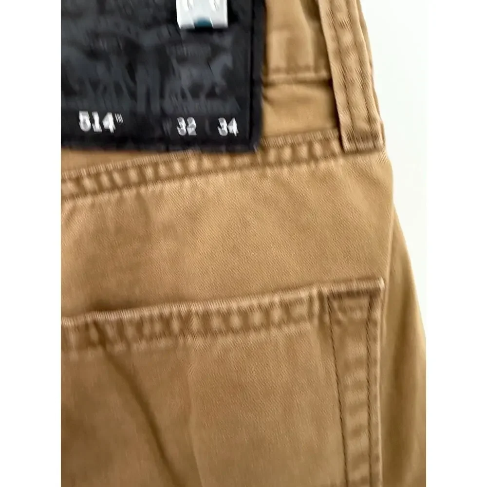 Levi’s Men’s 514 100% Cotton Jeans Pants Brown Size 32 X 34 Straight Leg